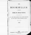 Bookseller Saturday 31 January 1863 Page 1
