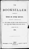 Bookseller Tuesday 31 January 1865 Page 1