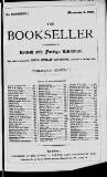 Bookseller Thursday 08 November 1900 Page 1