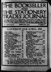 Bookseller Tuesday 11 April 1922 Page 1