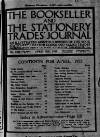 Bookseller Thursday 12 April 1923 Page 1