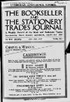 Bookseller Friday 22 July 1927 Page 1