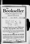 Bookseller Friday 20 January 1928 Page 1