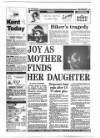 Kent Evening Post Tuesday 18 August 1992 Page 1
