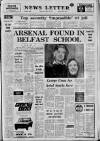 Belfast News-Letter Wednesday 12 January 1972 Page 1