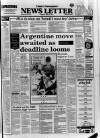 Belfast News-Letter Monday 12 April 1982 Page 1
