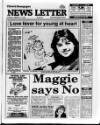 Belfast News-Letter Saturday 13 February 1988 Page 1