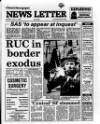 Belfast News-Letter Monday 11 July 1988 Page 1