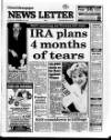 Belfast News-Letter Saturday 10 September 1988 Page 1