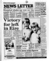 Belfast News-Letter Monday 19 June 1989 Page 1