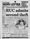 Belfast News-Letter Wednesday 20 September 1989 Page 1