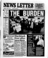 Belfast News-Letter Monday 27 May 1991 Page 1