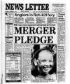 Belfast News-Letter Monday 09 September 1991 Page 1