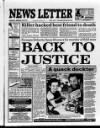 Belfast News-Letter Thursday 20 February 1992 Page 1