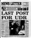 Belfast News-Letter Monday 29 June 1992 Page 1