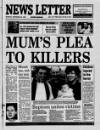 Belfast News-Letter Monday 28 September 1992 Page 1