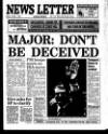 Belfast News-Letter Friday 01 April 1994 Page 1