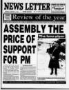 Belfast News-Letter Monday 15 January 1996 Page 1