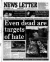 Belfast News-Letter Friday 13 September 1996 Page 1