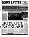 Belfast News-Letter Saturday 14 September 1996 Page 1