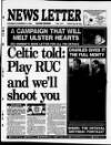 Belfast News-Letter Saturday 14 November 1998 Page 1