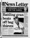 Belfast News-Letter Thursday 13 January 2000 Page 1