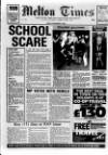 Melton Mowbray Times and Vale of Belvoir Gazette Friday 04 November 1988 Page 1