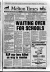 Melton Mowbray Times and Vale of Belvoir Gazette Friday 08 September 1989 Page 1