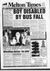 Melton Mowbray Times and Vale of Belvoir Gazette Thursday 06 December 1990 Page 1