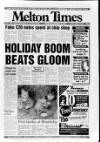 Melton Mowbray Times and Vale of Belvoir Gazette Thursday 02 January 1992 Page 1