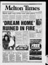 Melton Mowbray Times and Vale of Belvoir Gazette Thursday 07 January 1993 Page 1