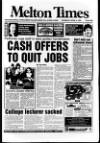 Melton Mowbray Times and Vale of Belvoir Gazette Thursday 06 April 1995 Page 1