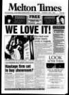 Melton Mowbray Times and Vale of Belvoir Gazette Thursday 01 June 1995 Page 1