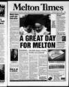 Melton Mowbray Times and Vale of Belvoir Gazette Thursday 30 May 1996 Page 1