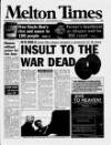 Melton Mowbray Times and Vale of Belvoir Gazette Thursday 02 November 2000 Page 1