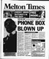 Melton Mowbray Times and Vale of Belvoir Gazette Thursday 13 November 2003 Page 1