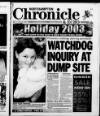 Northampton Chronicle and Echo Thursday 02 January 2003 Page 1