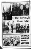 Carrick Times and East Antrim Times Thursday 12 November 1987 Page 16