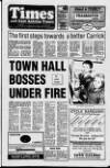 Carrick Times and East Antrim Times Thursday 14 September 1989 Page 1