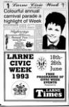 Carrick Times and East Antrim Times Thursday 17 June 1993 Page 18