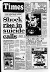 Coleraine Times Wednesday 07 November 1990 Page 1