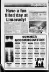 Coleraine Times Wednesday 05 August 1998 Page 60