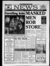 Gainsborough Evening News Tuesday 03 December 1996 Page 1