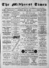 Midhurst and Petworth Observer Saturday 20 July 1889 Page 1
