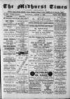 Midhurst and Petworth Observer Saturday 03 August 1889 Page 1