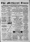 Midhurst and Petworth Observer Saturday 10 August 1889 Page 1