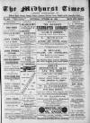 Midhurst and Petworth Observer Saturday 26 October 1889 Page 1