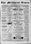 Midhurst and Petworth Observer Saturday 09 November 1889 Page 1