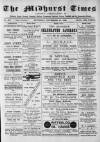 Midhurst and Petworth Observer Saturday 30 November 1889 Page 1