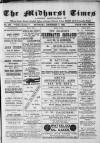Midhurst and Petworth Observer Saturday 07 December 1889 Page 1